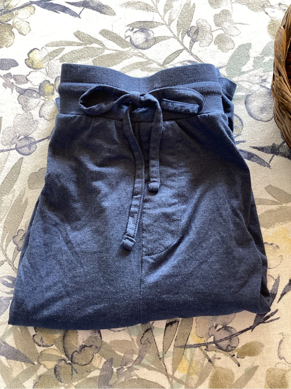 Tommy John Lounge Shorts Large L Blue Drawstring Sleep Pockets Micro Modal